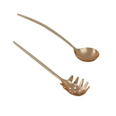 Jogo de Talheres para Servir Massas Aço Inox Rose Gold e Nude - Ela Decora